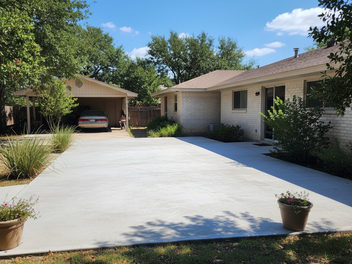 Stamped Concrete completed by Majestic Concrete in Ballinger, TX
