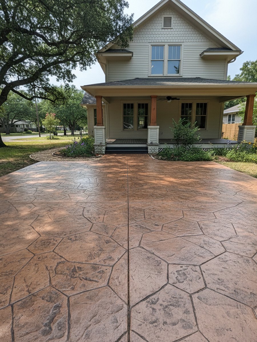 Concrete Driveways completed by Majestic Concrete in San Angelo, TX